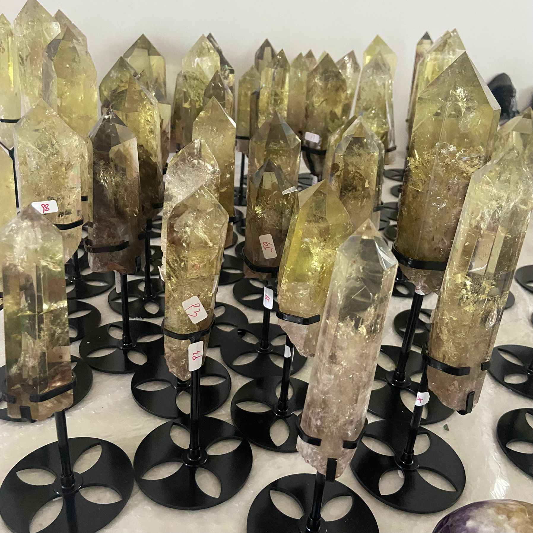 Citrine Quartz Point With Stand - crystal wholesale